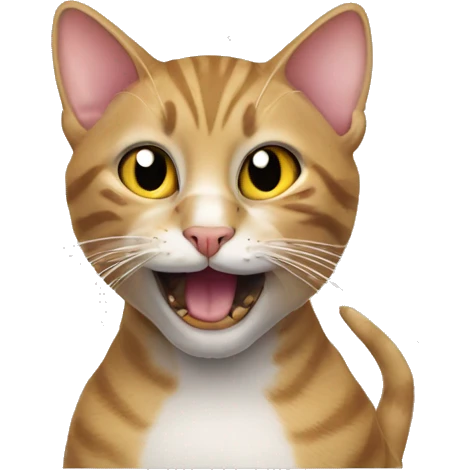 cat with a mouse in his mouth emoji