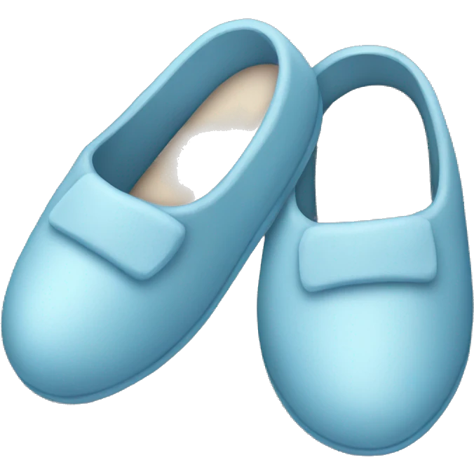 Light blue slippers emoji