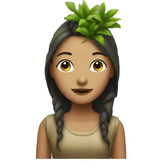 Plant woman emoji
