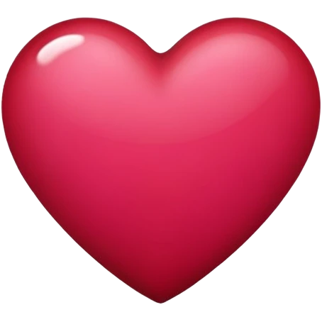 Dark pinkish red heart emoji