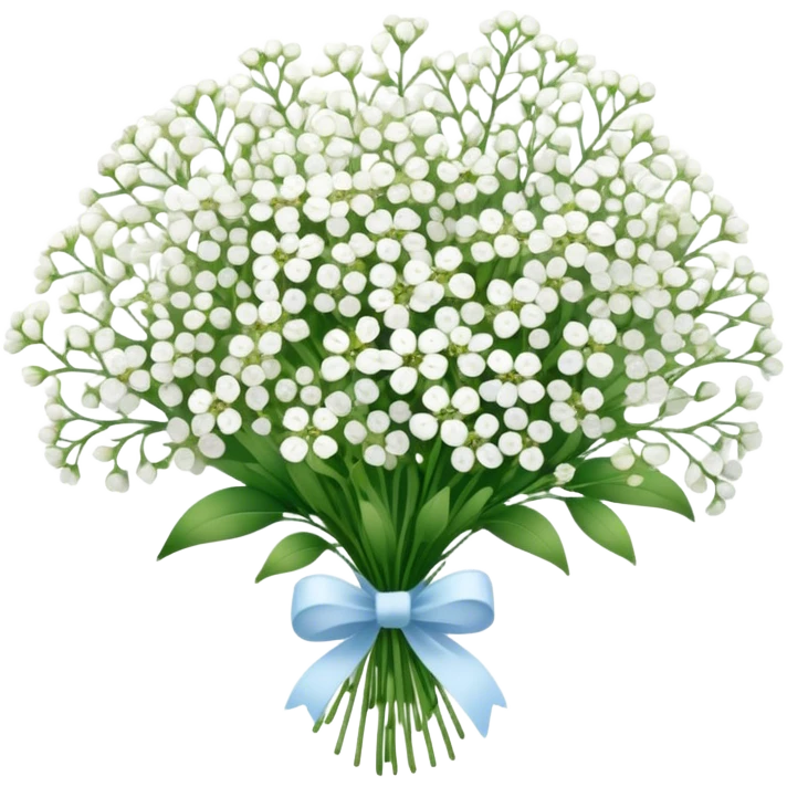 A bouquet of babys breath  emoji