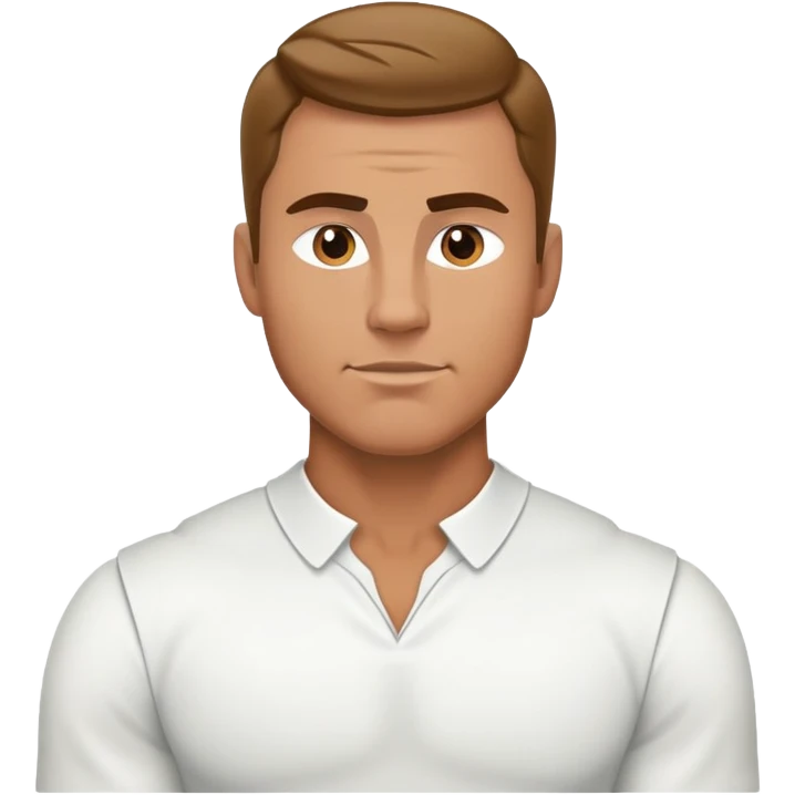 Muscly man in Mormon garments  emoji