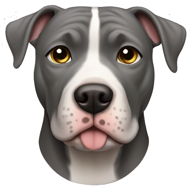 gray pit bull emoji