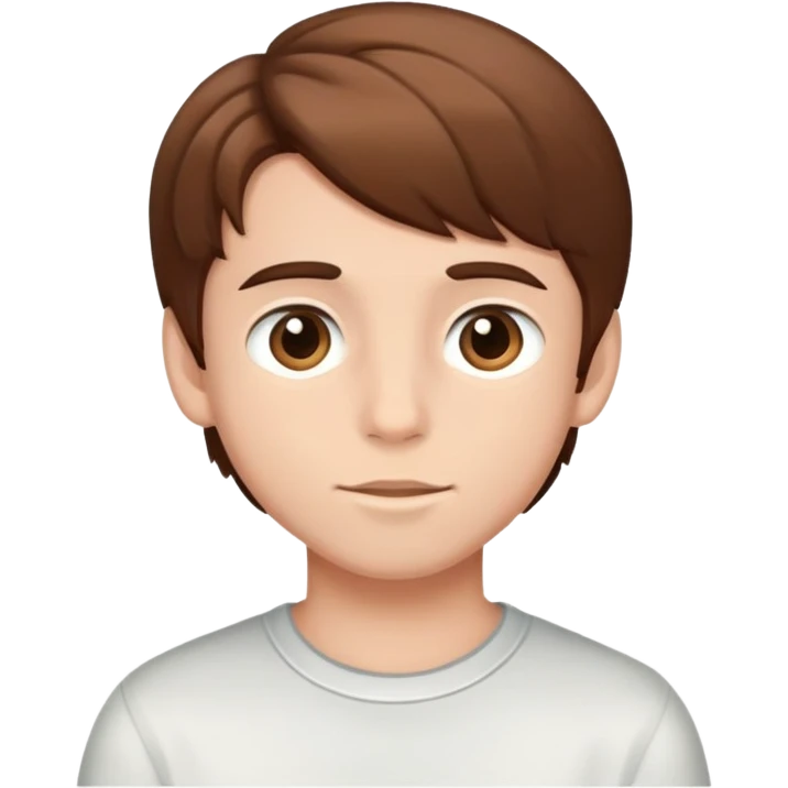 boy brown hair emoji