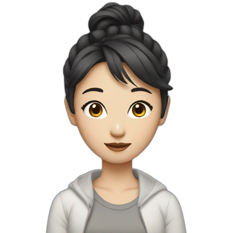 cool asian girl emoji