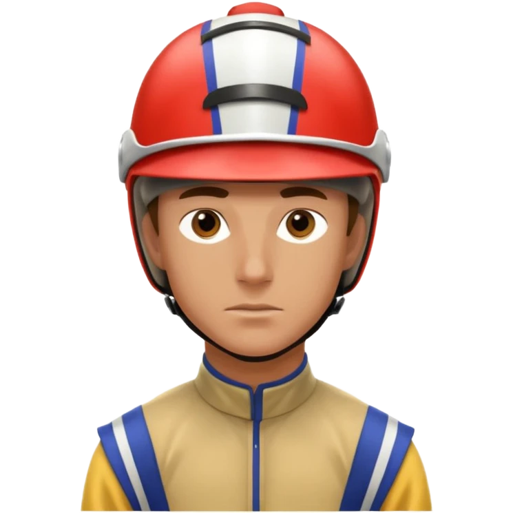 horse jockey male face emoji
