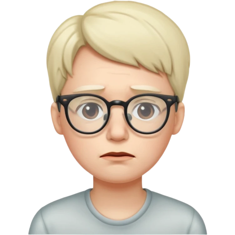 tired with glases  emoji