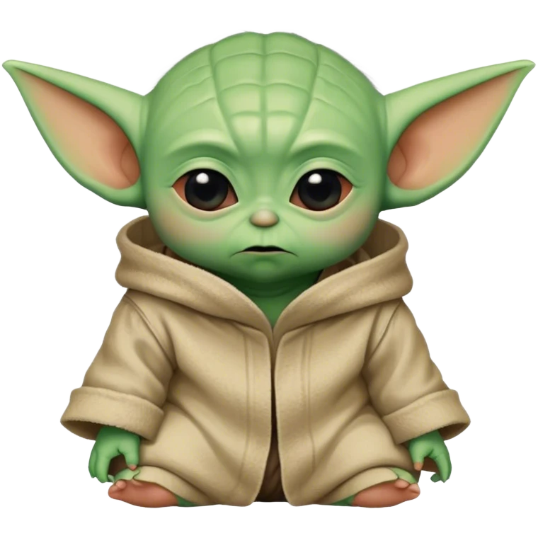 Sad baby yoda emoji