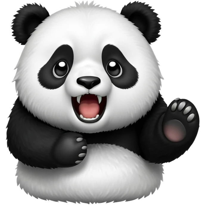 Panda gritando emoji