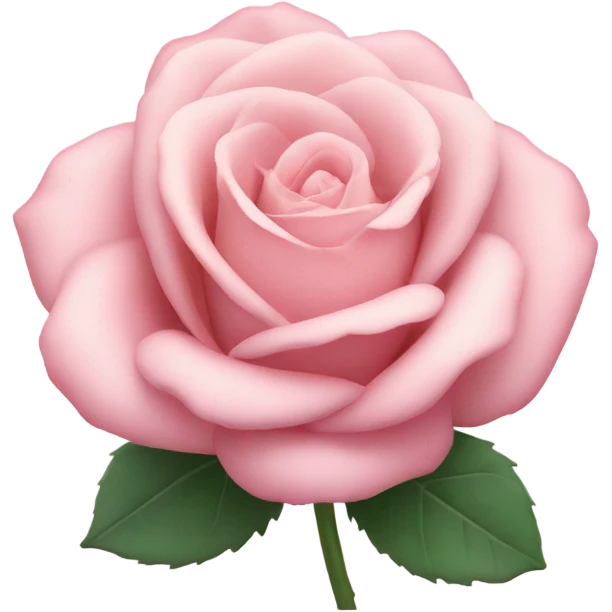 Pastel pink rose emoji