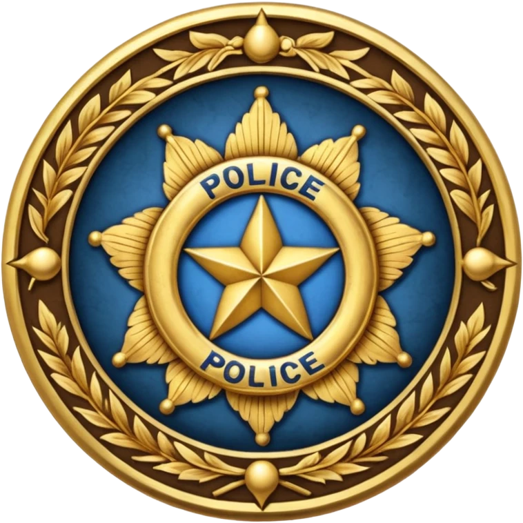  western police badge of tobacco emoji