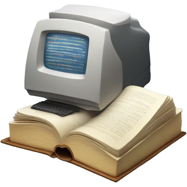 computer with book emoji