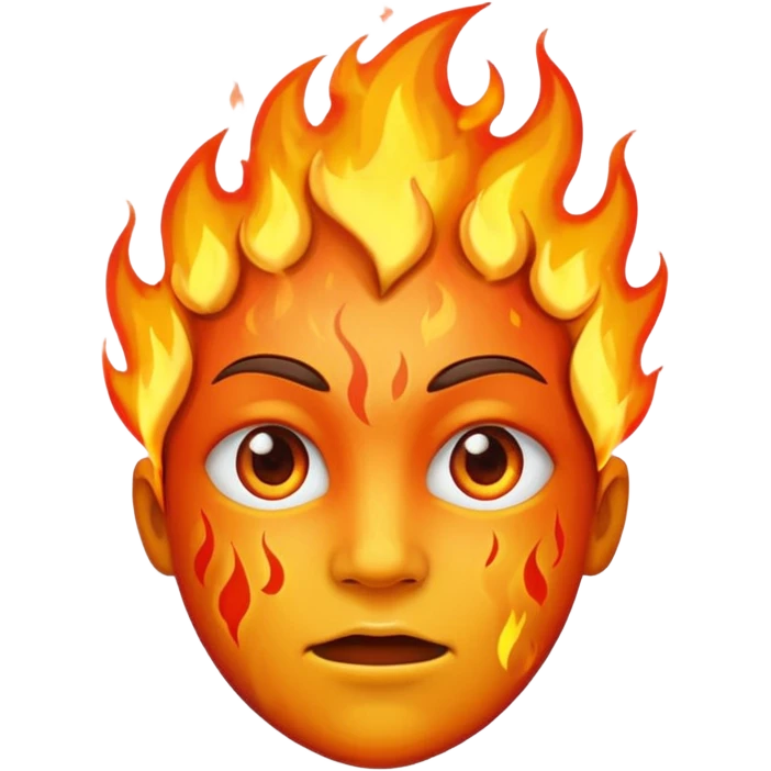 This emoji 😶 On fire emoji