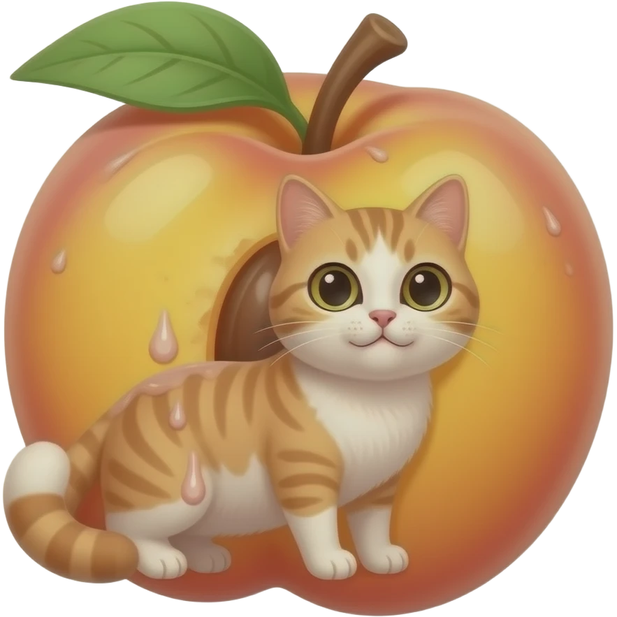 Pêche avec une chatte remplie de sperme emoji
