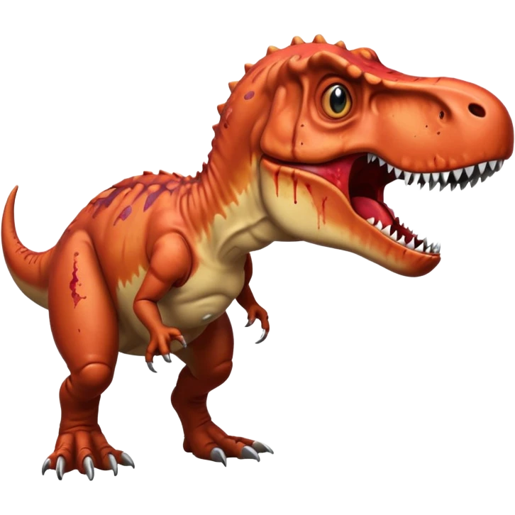 En küçük mermi ile ölen t-rex emoji