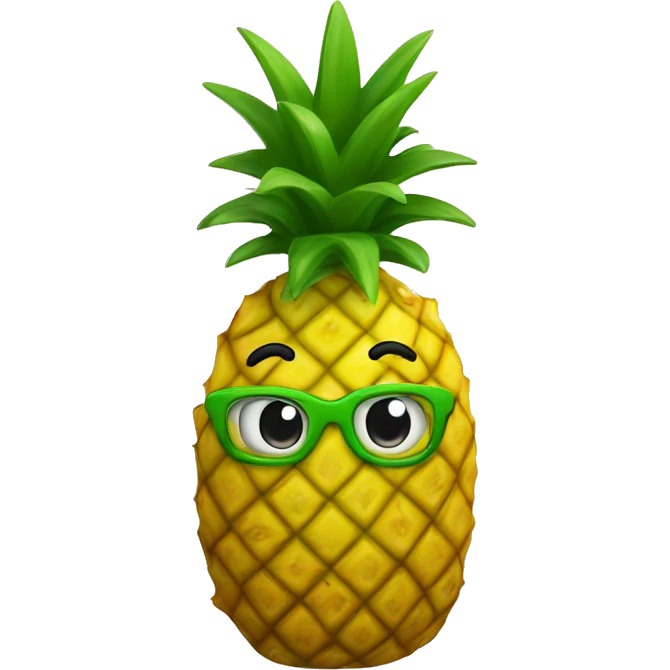 pineapple with coat emoji