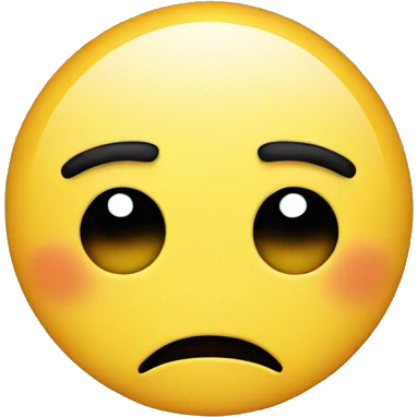 a sad face  emoji