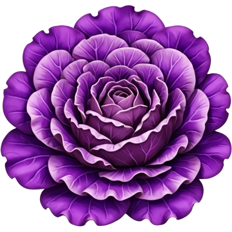 purple lettuce emoji