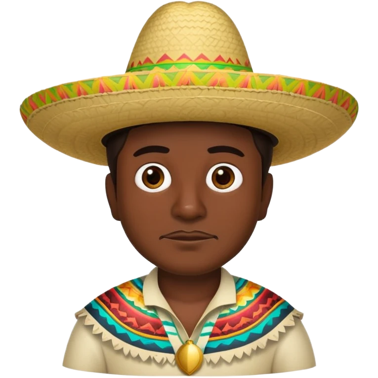 short mexican man with a hat  emoji