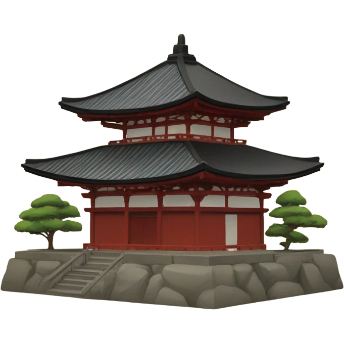 Kyoto temple emoji