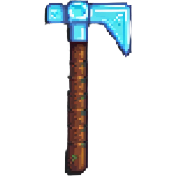 minecraft diamond pickaxe emoji