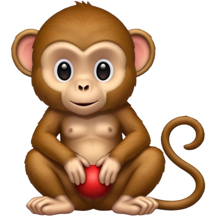 Monkey with big red butt emoji