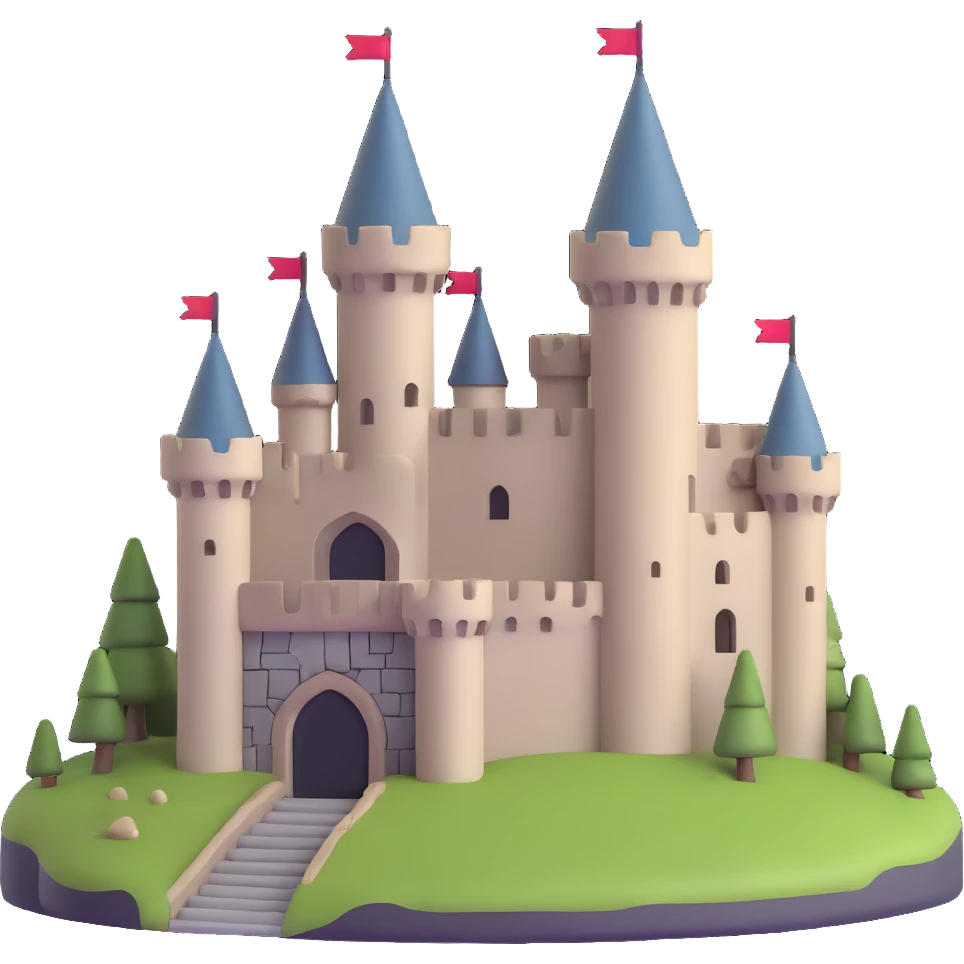 medieval stone castle emoji