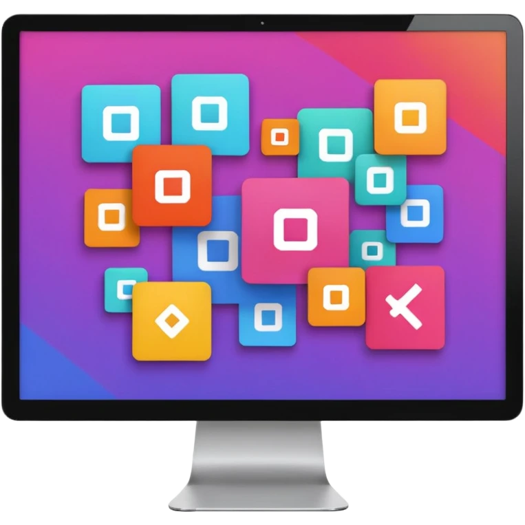 AI webflow on a computer - really complicated, sequences of squares connected to other squares, lines emoji