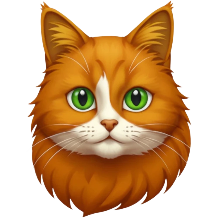 Chat roux qui saute dans la peinture emoji