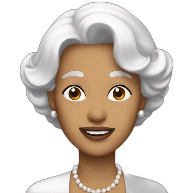 Dame blanche emoji