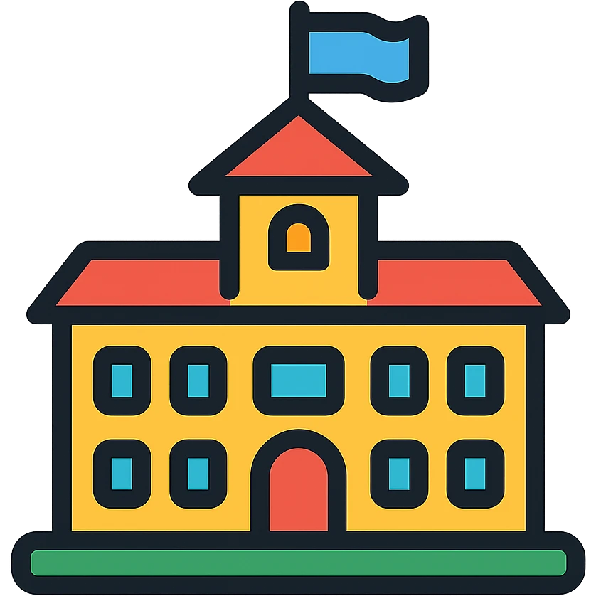 school building emoji