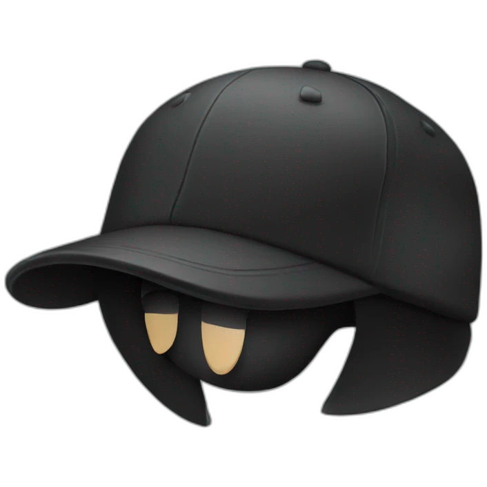 Black cap emoji