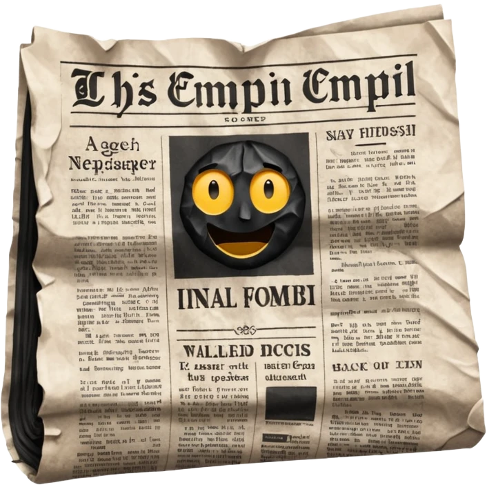 black newspaper emoji