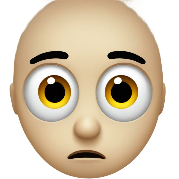 basic looking emoji sad with big watery eyes emoji