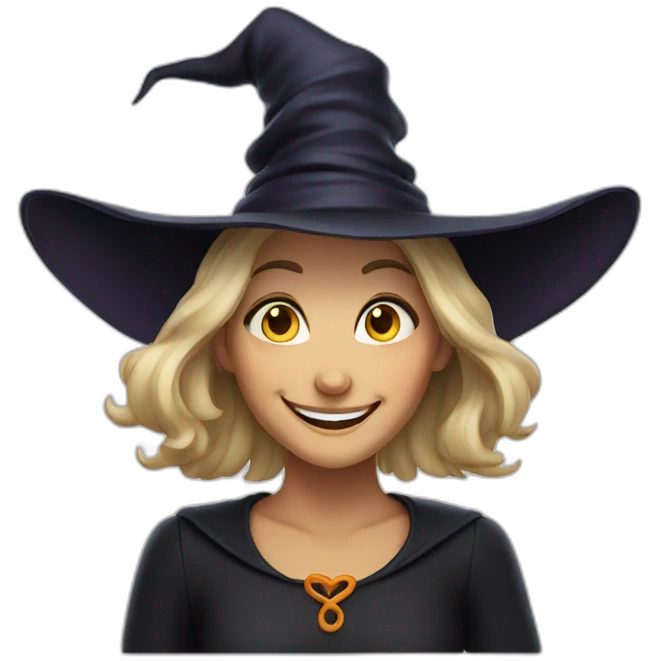 smiling witch emoji