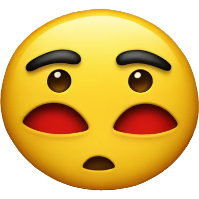 yellow emoji stoned with red low eyes   emoji