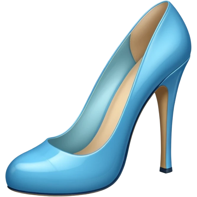 mavi topuklu ayakkabı teki emoji