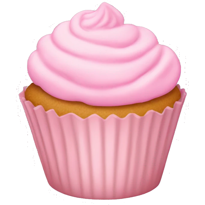 Light pink cupcake emoji
