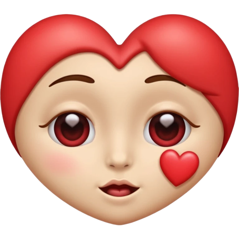 The  heart eye with the Kissy expression and heart ￼ emoji