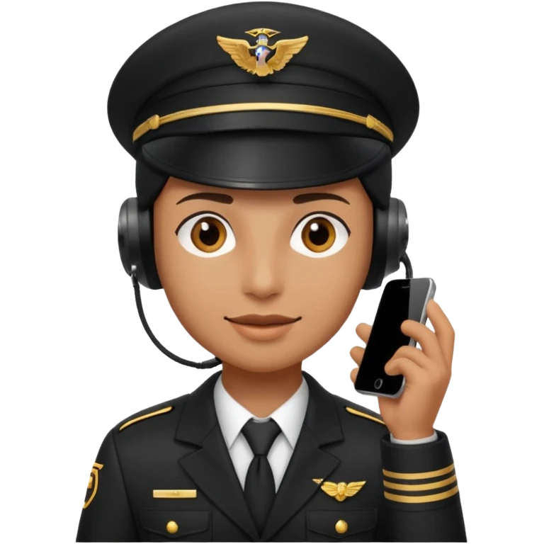 a phone as pilot emoji