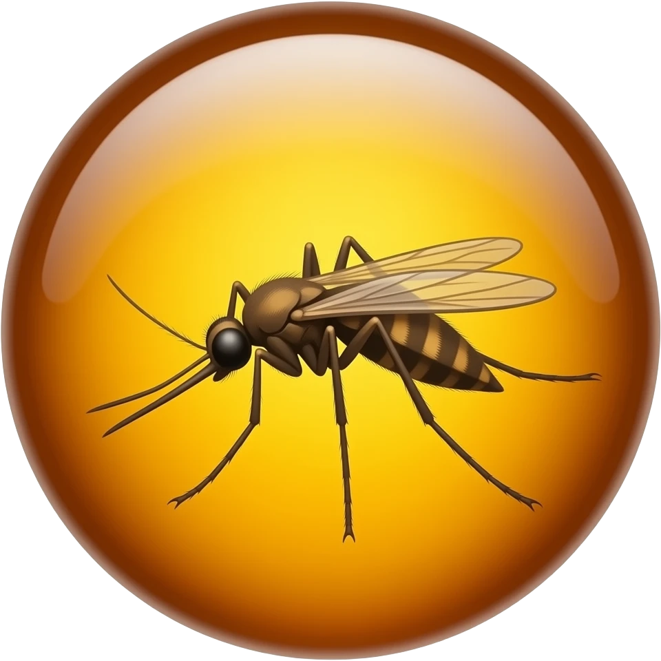 Mosquito en ambar emoji