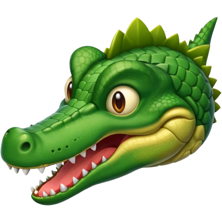 Cabeza de cocodrilo en avion emoji