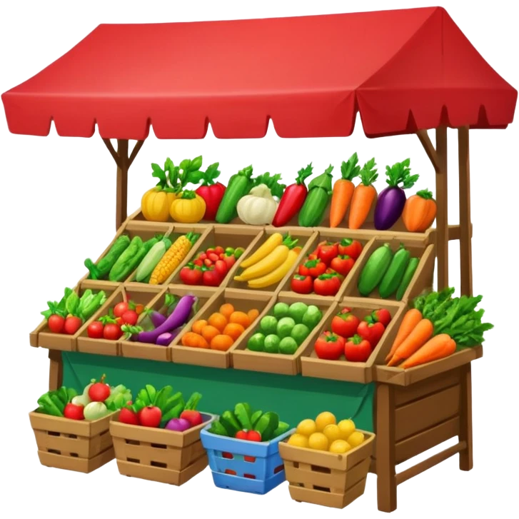 street market vegetable stall emoji emoji