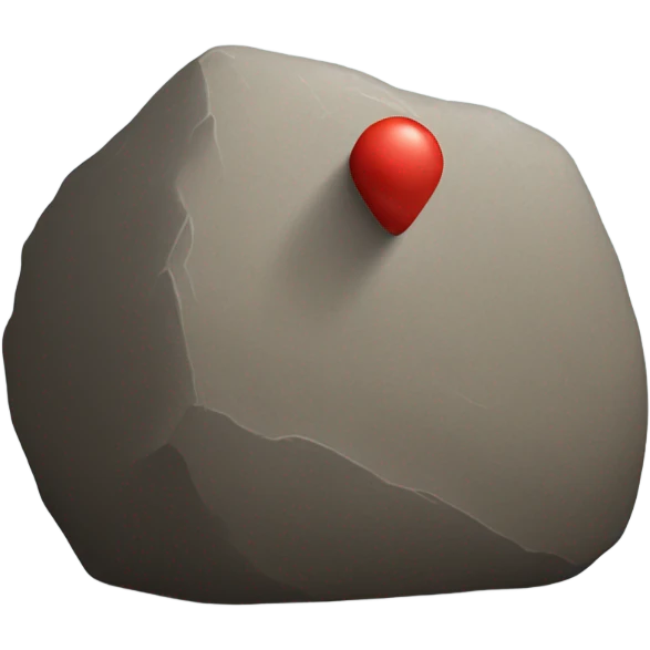 Boulder with a match sticking out  emoji