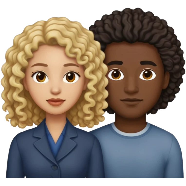 👩🏻‍🦱 e 👨🏽‍🦱 emoji