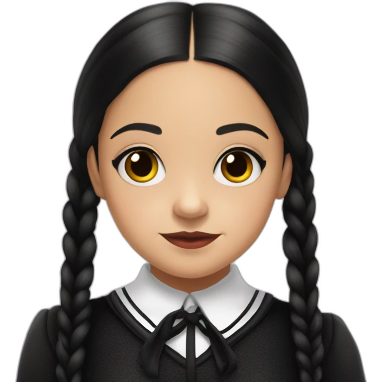 jenna ortega in wednesday addams emoji