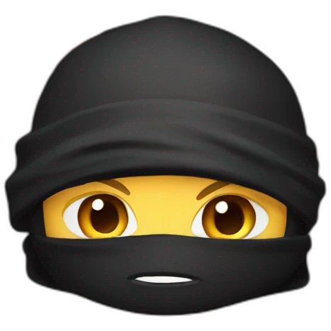Ninja en flame emoji