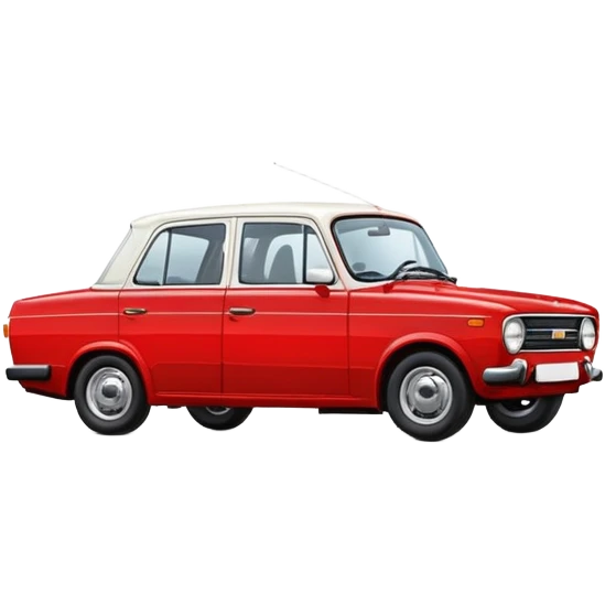 Lada 2101 red emoji