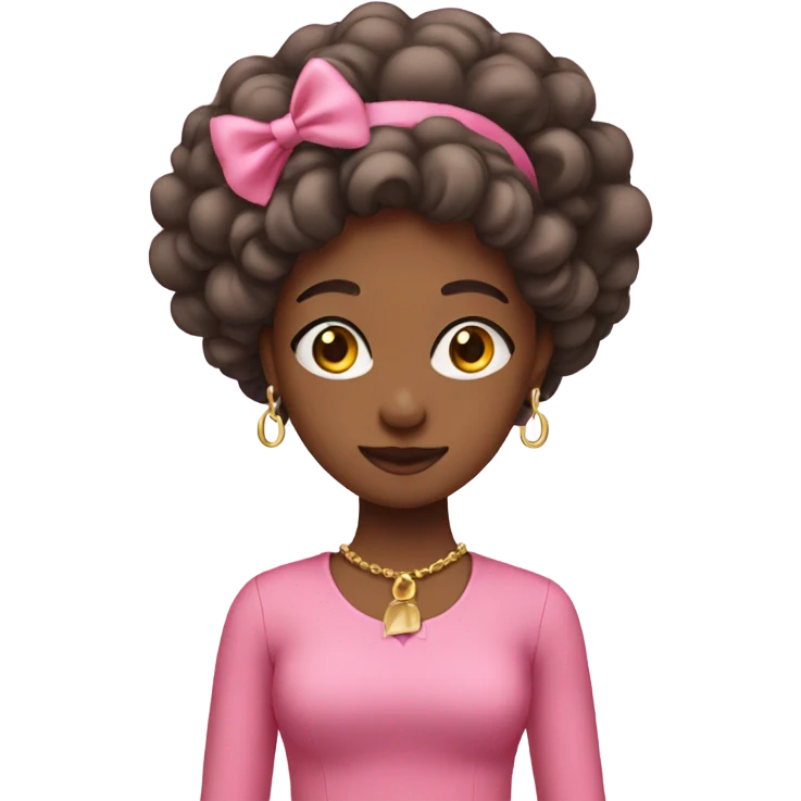 girl with pink dre emoji