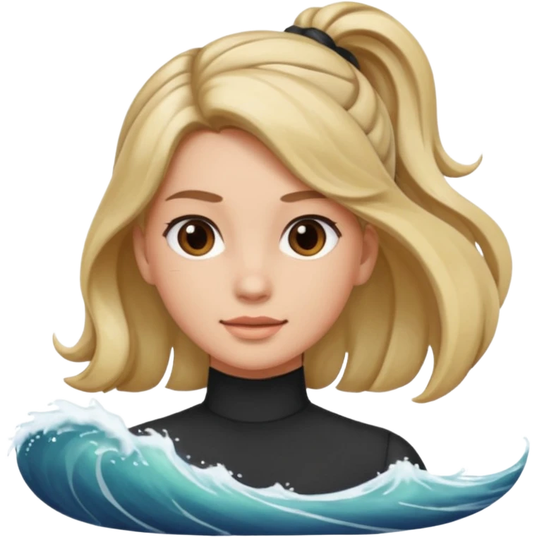 The last pictures you showed me is far from me. Her hair is too curly. I want my picture with low pony tail or big wave hair with the middle length. emoji